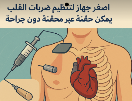 ابتكار أصغر جهاز لتنظيم ضربات القلب يمكن حقنه دون جراحة