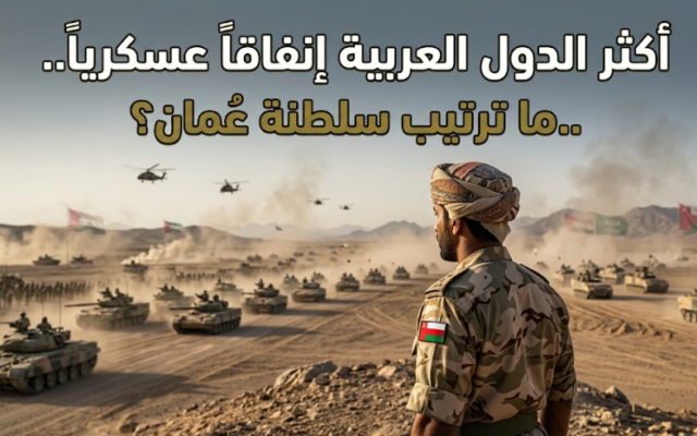 أكثر الدول العربية إنفاقاً عسكرياً..ما ترتيب سلطنة عمان؟
